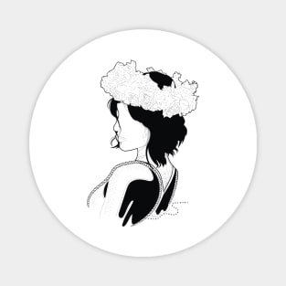 Black & white Elegant Art 27 Magnet